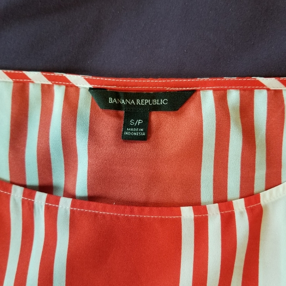 BANANA REPUBLIC - Stripe Blouse- Size S/P - Picture 3 of 3